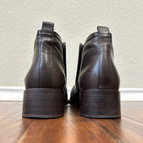 TORY BURCH Lexi Leather Ankle Boots Booties Pull On in Brown - Picture 8 of 11